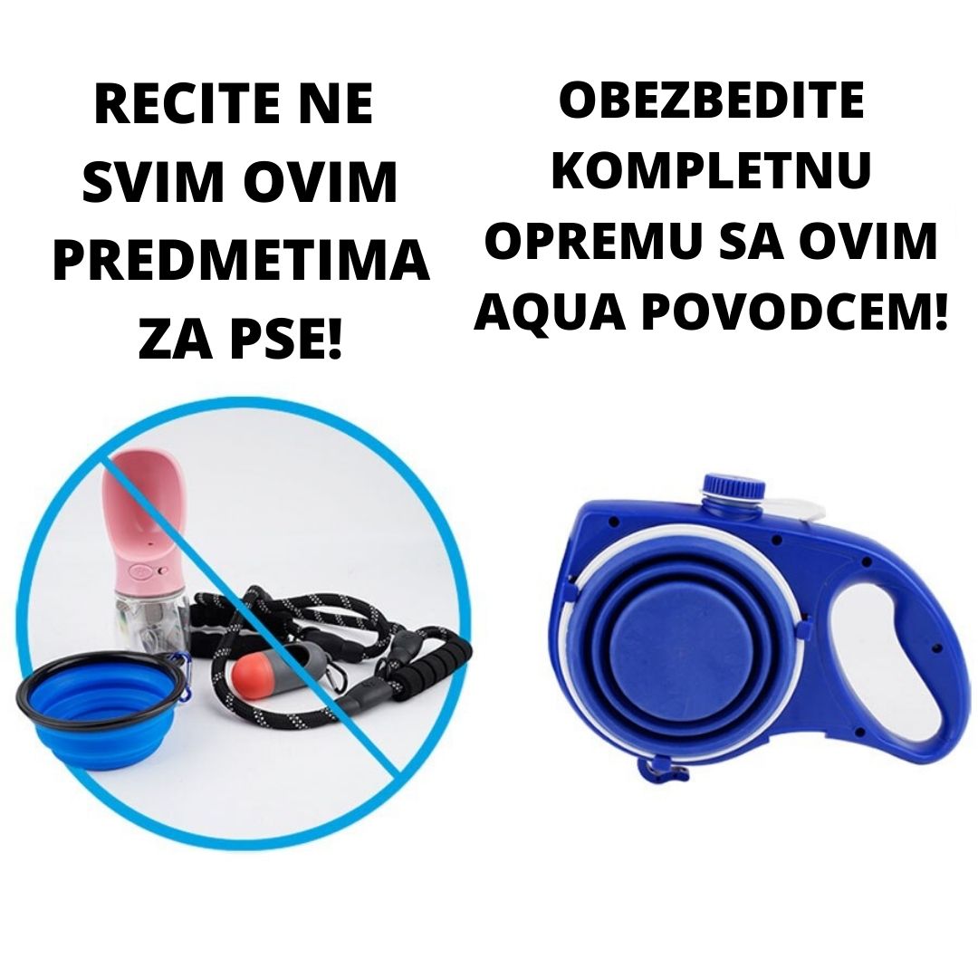 AQUA MULTIFUNKCIONALNI  Povodac za pse 4 u 1