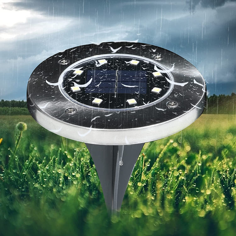 DISK LAMPE – Baštenske solarne disk ubodne lampe 4 komada